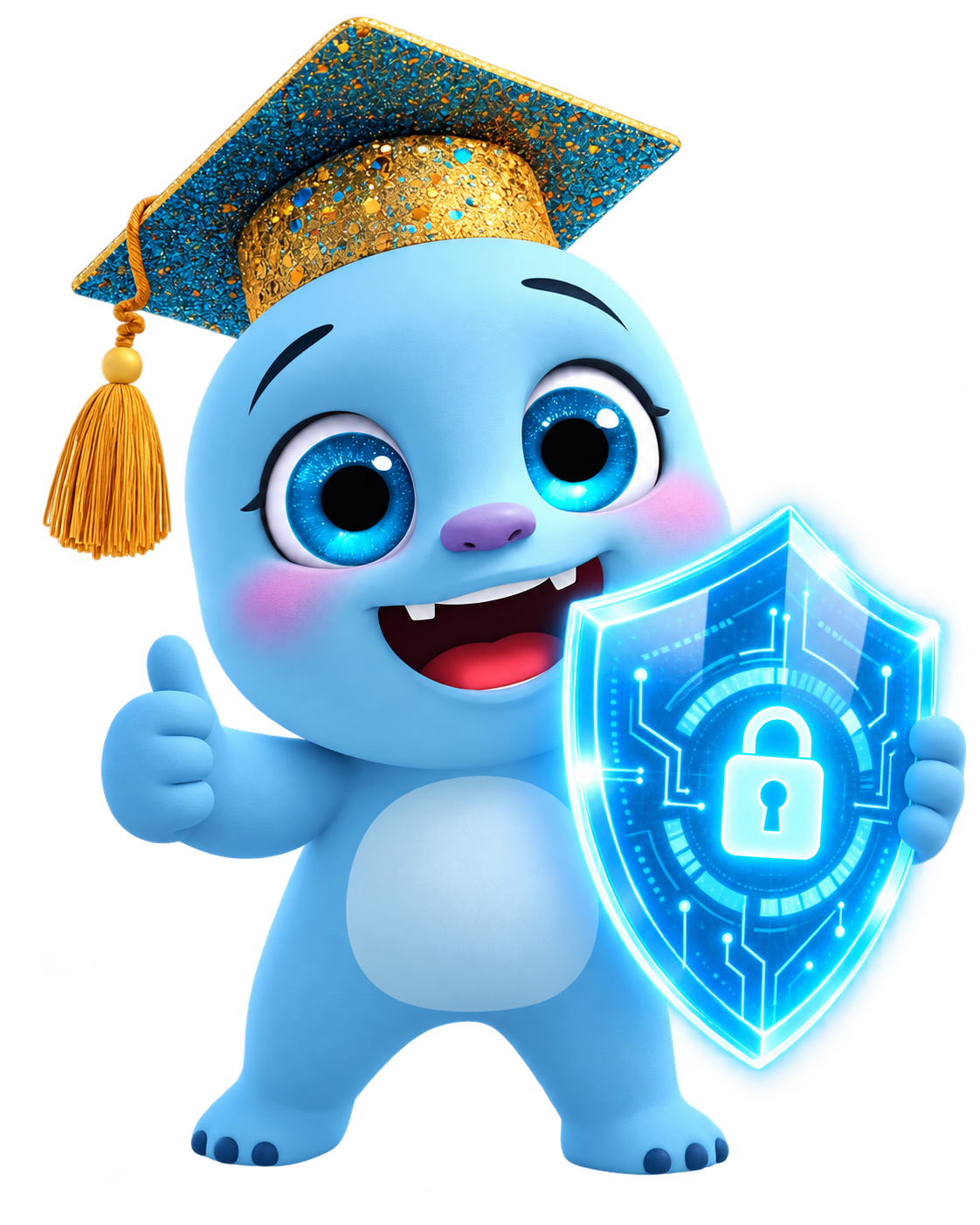 Nibo leercoach GoStudySmart met schild en slot, privacy en beveiliging