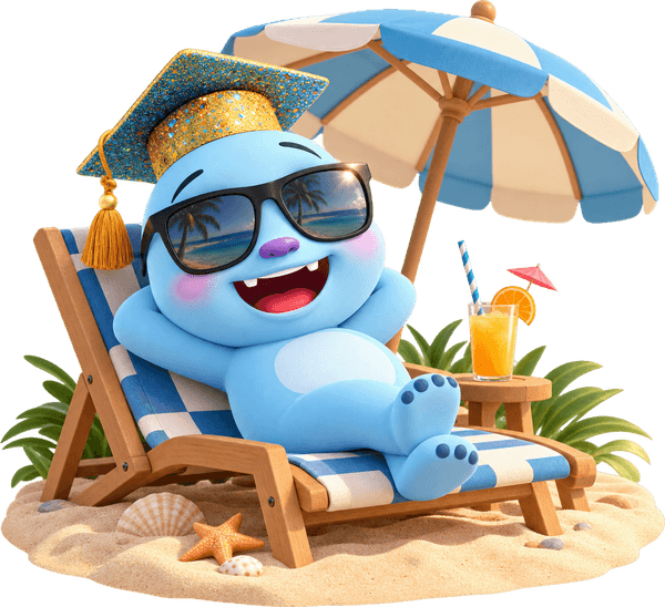 Nibo leercoach GoStudySmart ontspannen op het strand